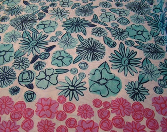 Palm Spring in Blue, Hatbox Collection by Alexia Abegg Cotton and Steel for RJR Fabrics, 1/2 yd Cotton Lawn OOP