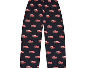 Pantalones de pijama con temática de relámpagos y coches a juego PARA ÉL