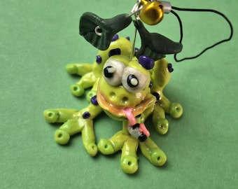 Sleutelhanger "Kikker en bladeren"