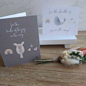 Carte pour notes | Collection bébé | Girafe | Baleine