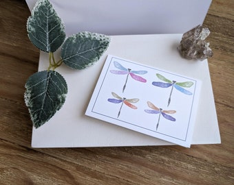 Dragonfly Collection | Notecard | 3.5 x 5 | Watercolor Notecard | Blank Notecard