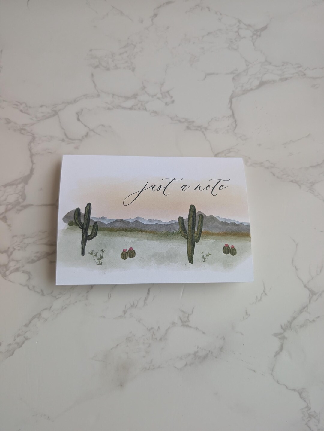 Desert Notes Desert Collection | Watercolor Notecard - Etsy