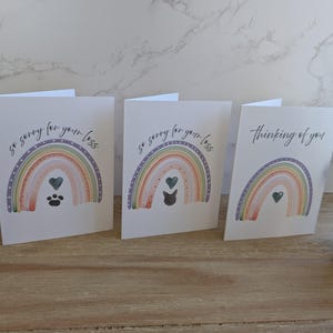 Biglietto di auguri / Condoglianze / Perdita di un animale domestico / Pensando a te