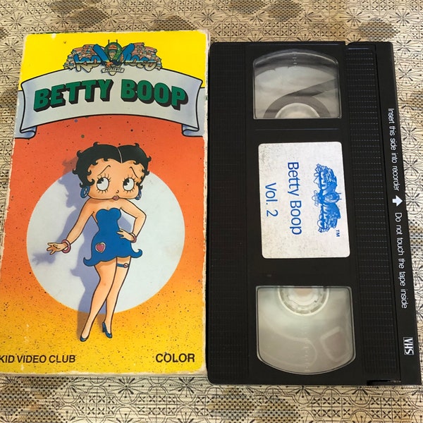 Vintage 80's "Betty Boop Vol 2" Kid Video Club VHS Movie - 1988 - Animated Clips - Betty Boop Cartoons - Animated Classics