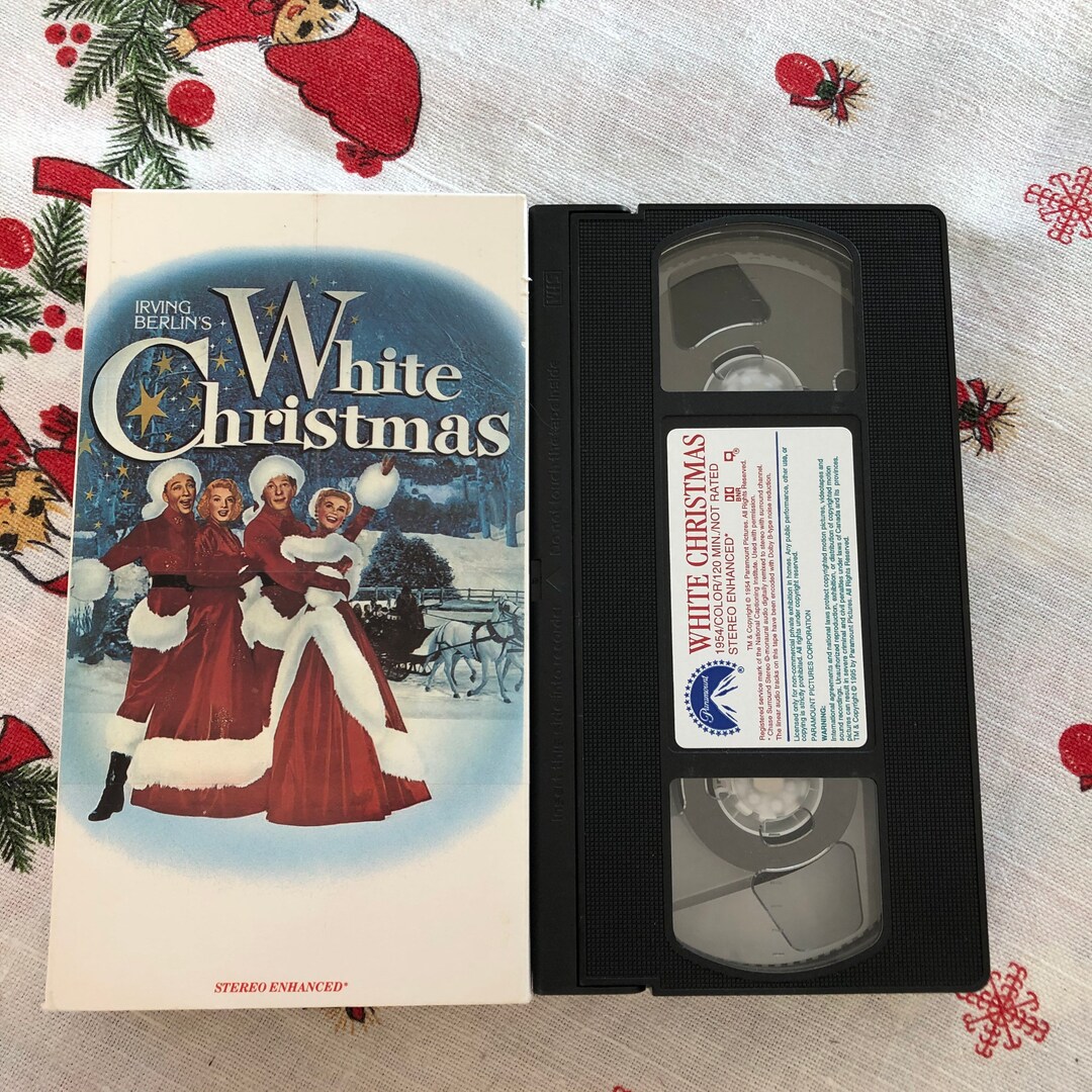 Vintage white Christmas VHS Movie Christmas Classic VHS Christmas