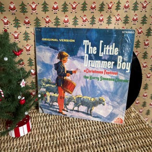 Vintage 60's "The Little Drummer Boy" Original Record - 60's Christmas Album - 60's Holiday Record - Christmas Record - Harry Simeone Church