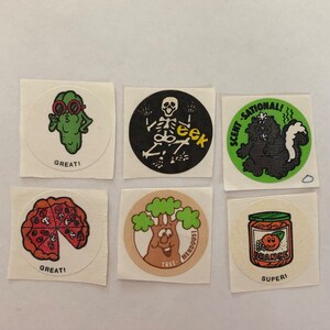 Vintage 80's Trend and CTP Matte Scratch and Sniff Stickers - 6 - 80's Stickers - Scratch 'n Sniff Stickers - 80's Retro Collectible