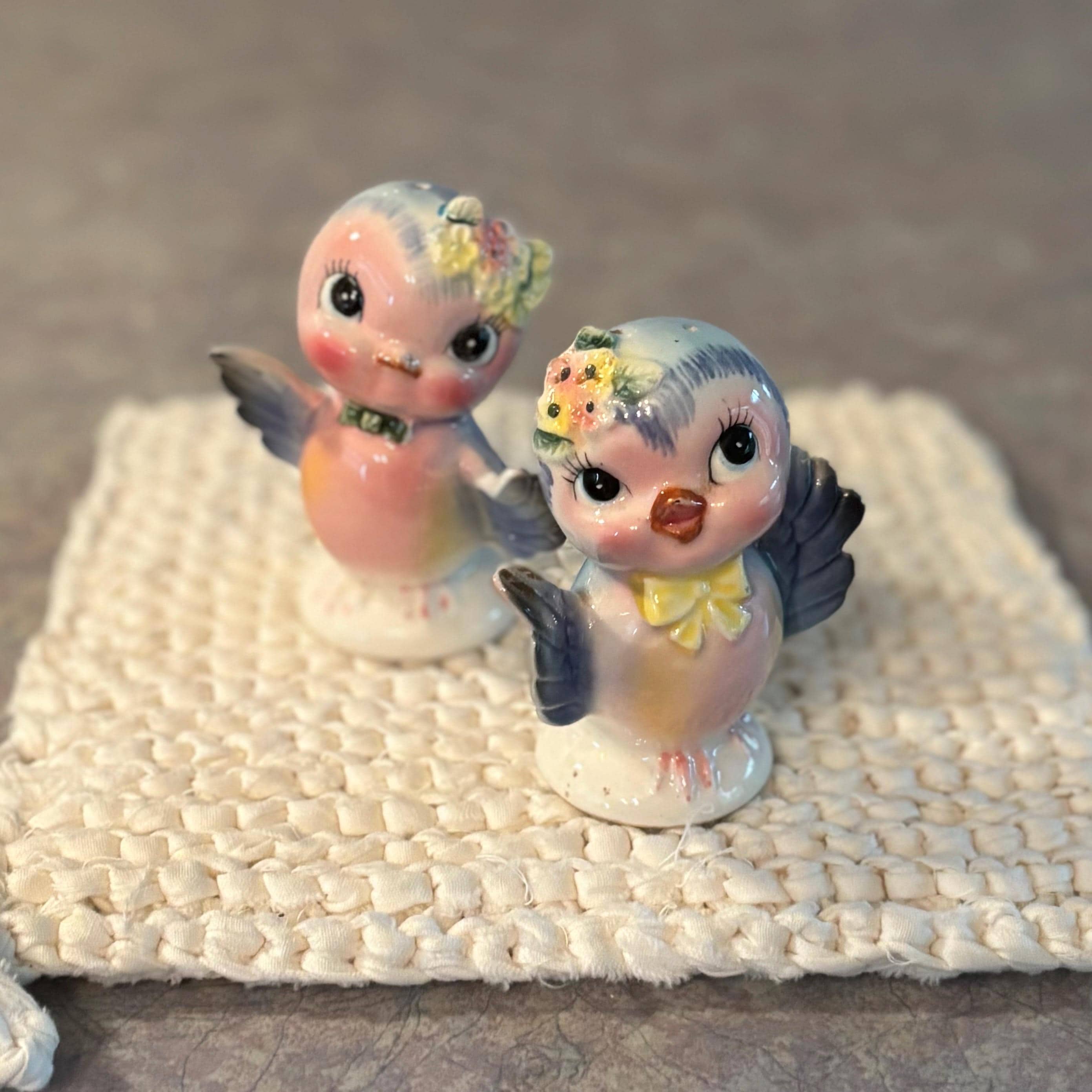 美品！ レフトン ブルーバード ソルト&ペッパー Lefton Bluebird Salt - Etsy