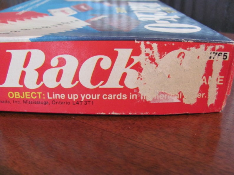 Vintage 70's Rack-O Card Game 2,3,4 players 8 adult Milton Bradley Family Game Night 70's Card Game image 5