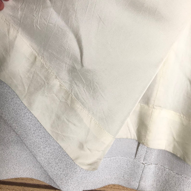 Women/'s Skirt Waist 34 Formal Skirt 70/'s Straight Skirt Full Length Skirt Vintage 70/'s Metallic Silver Skirt 70/'s Party Attire