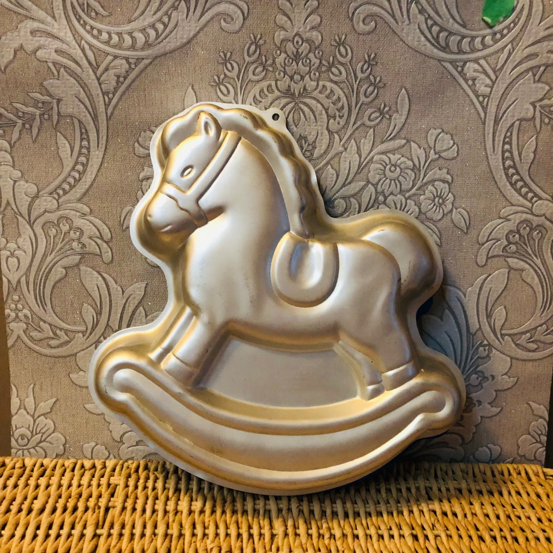 Vintage 80's Wilton Rocking Horse Cake Pan 80's Kid's Party Western