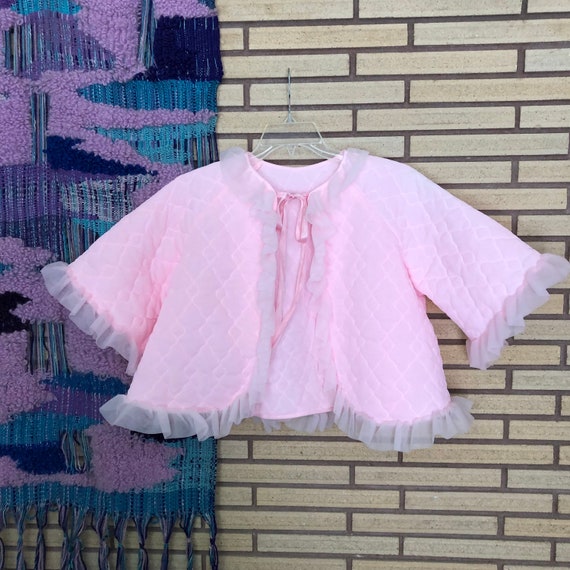 Vintage 60's Quilted Pink Bed Jacket Quilted Bed Jacket Etsy