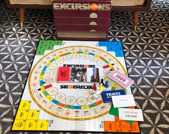 Vintage 80's "Excursions" Board Game - 1985 - Game Night - 80's Boardgame - Ages 10+ - 2 - 6 players - Adventure - 80's Game