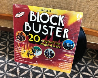 Vintage 70's K-tel "Blockbuster" Vinyl Record - 1976 - 70's Music - 70's Album - 70's K-Tel Record - As Advertised on TV - 70's Compilation