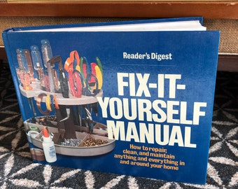 Vintage 70's "Reader's Digest Fix-It-Yourself Manual" - 70's Instructional Book - A Step by Step Do It Yourself Guide - How To Book