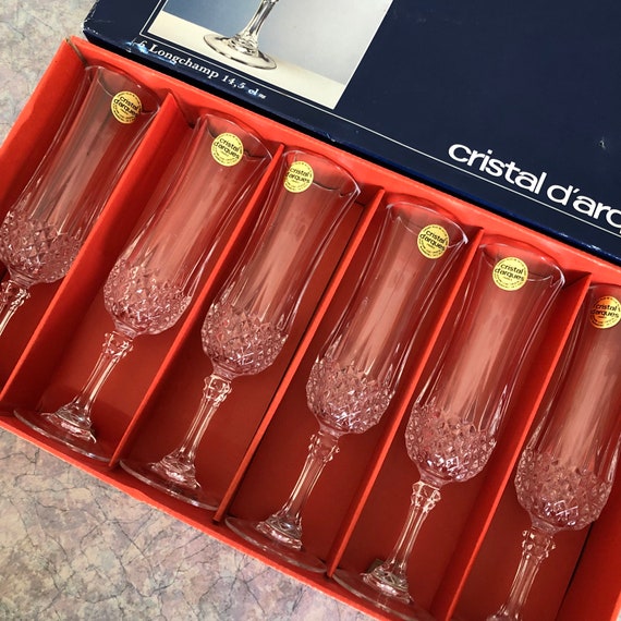 Location Coupe à champagne Vintage cristal - Options