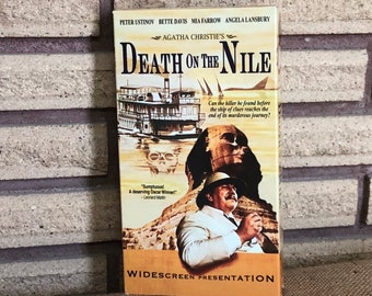 Vintage 70's Agatha Christie's "Death on the Nile" VHS Movie - 1978 - VHS Tape - 70's Movie - Peter Ustinov - Bette Davis - Angela Lansbury