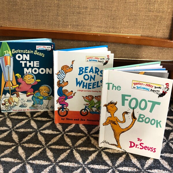 Vintage "Bright and Early Books" Collection - set of 3 - Children's Books - Illustrated Books - Story Books - Kid's Books - Berenstain Bears