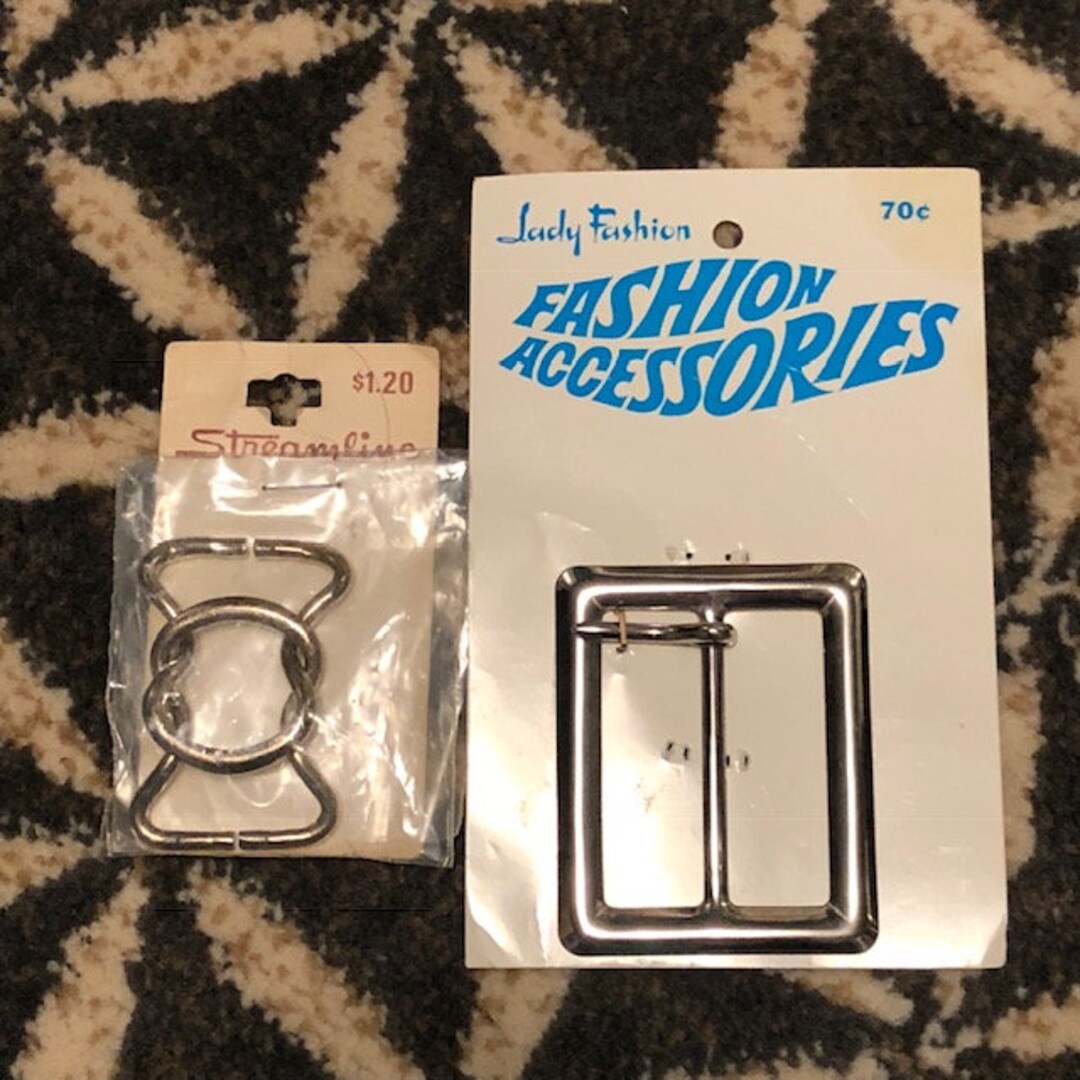 Vintage 60's Belt Buckles NOS Belt Buckle Seamstress Tailor Sewing