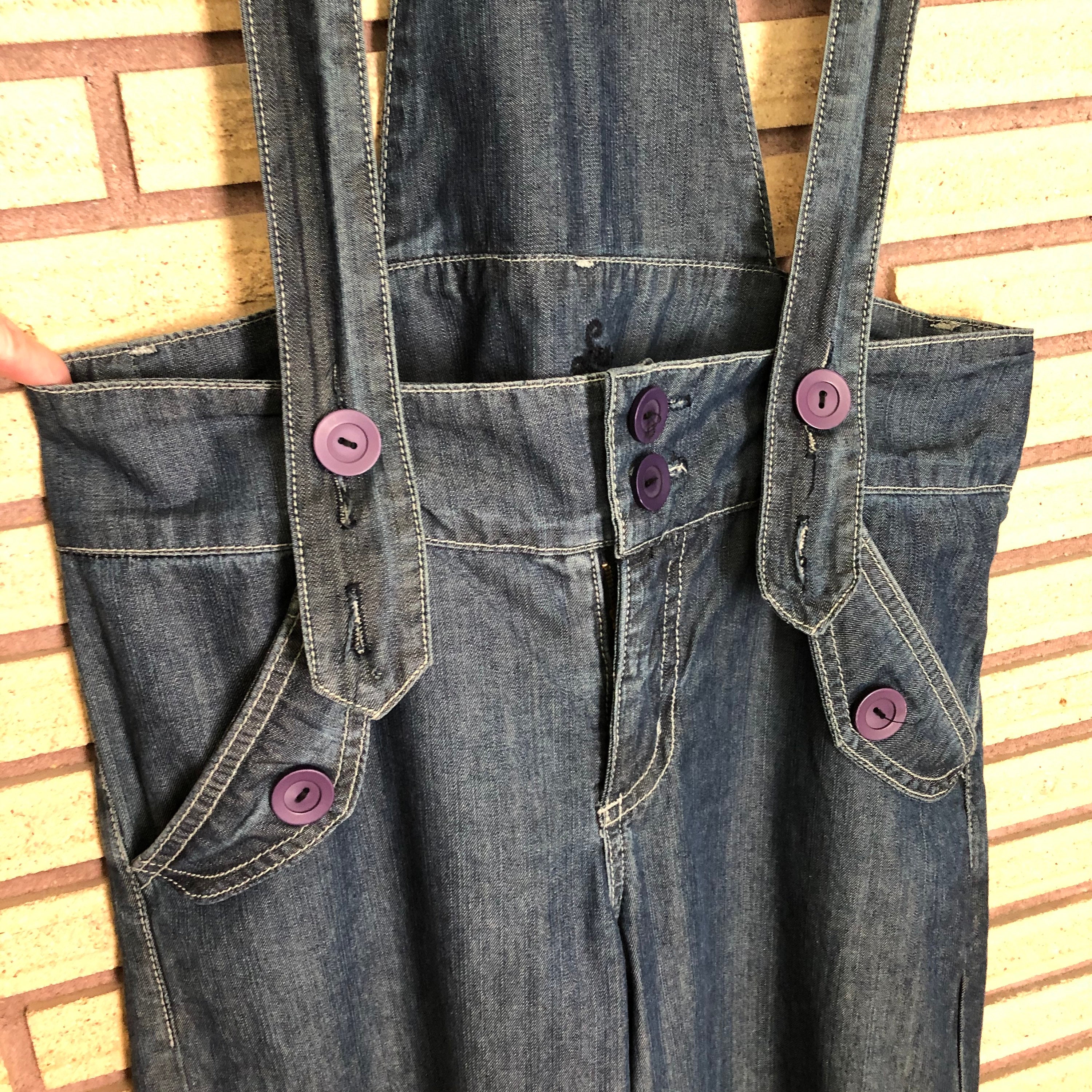 オーバーオール euro vintage 80s 90s Vintage 80's Denim Jeans Overalls - Denim Overalls - Waist