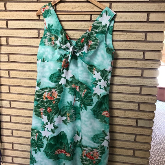 Vintage 70's Honolulu Hawaii Maxi Dress - Size 18… - image 4