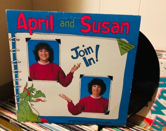 Vintage 80's "April and Susan Songs and Stories for Children" Children's Vinyl Record Album - 1984 - 80's Children's Album