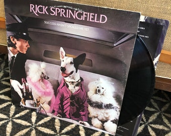 Vintage 80's "Success Hasn't Spoiled Me Yet" Rick Springfield Vinyl Record Album - 1982 - RCA - 80's Pop - 80's Heart Throb