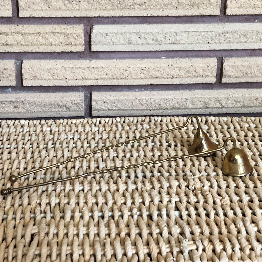 Vintage 70's Brass Candlestick Snuffers Pair Brass Etsy