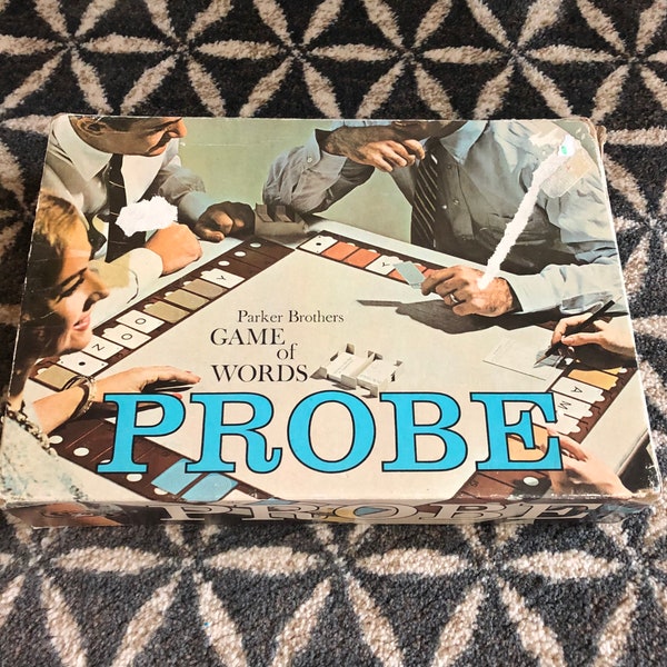 Vintage 60's "Probe" Board Game - 10 to adult - 1964 - Boardgame - Adults - Youth - Game Night - Parker Brothers - Game of Words - Word Game