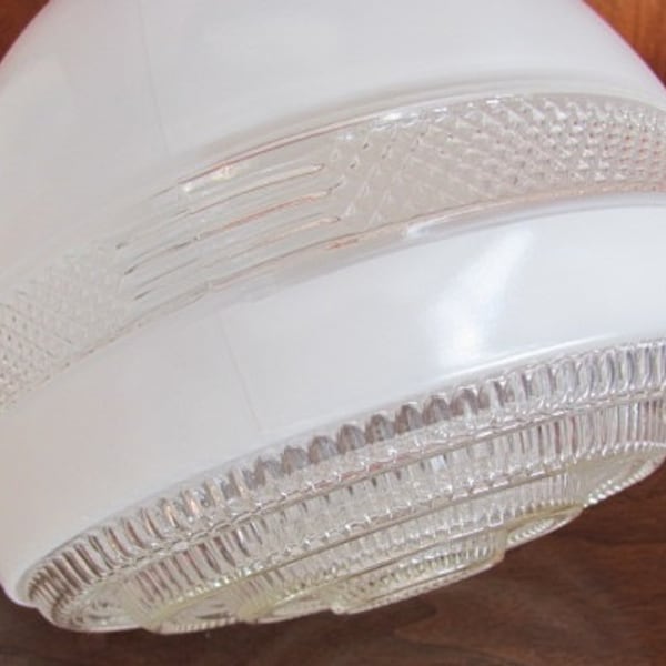 Clear Glass Schoolhouse Shade Etsy