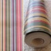 Vintage 70's Preppy Chevron Striped Wallpaper Roll in Mid Century Mod Colors - 1 partial roll - Home Decor - 70's Wallpaper