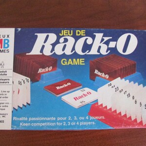 Vintage 70's Rack-O Card Game 2,3,4 players 8 adult Milton Bradley Family Game Night 70's Card Game image 2