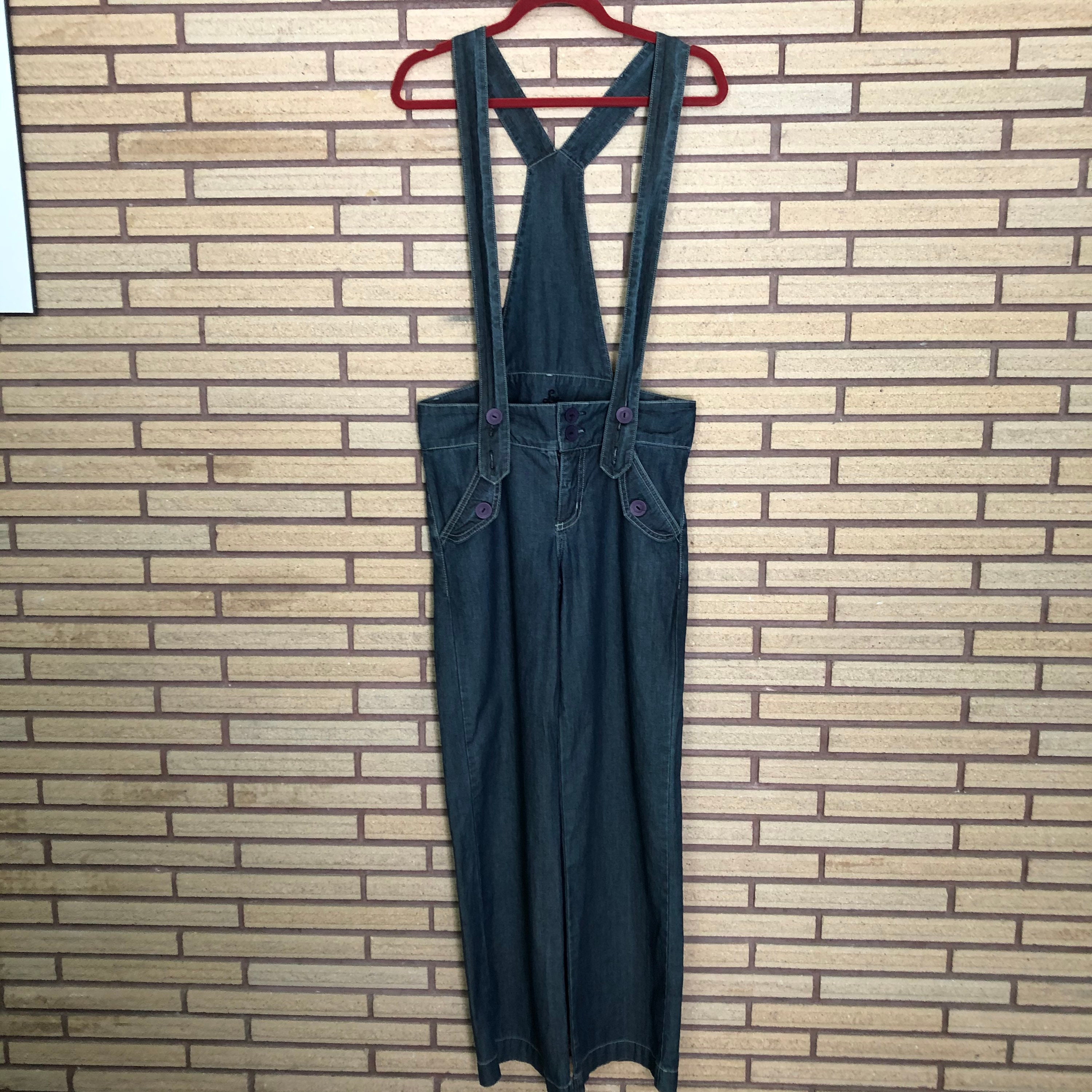 オーバーオール euro vintage 80s 90s Vintage 80's Denim Jeans Overalls - Denim Overalls - Waist