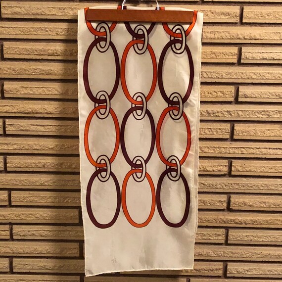 Vintage 60's Mod Chain Link Dress Scarf - Piccoli… - image 2