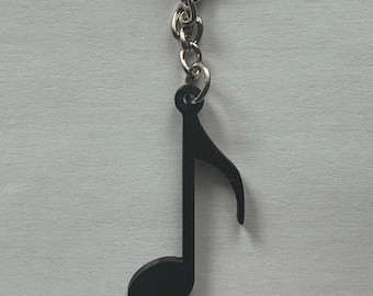 Music Note Keychain | Eighth Note Keychain | Music Keychain | Music Gift | Music Lover Gift
