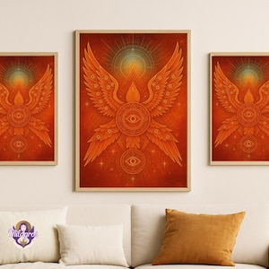 Paz y Sabiduría Interior | Inspired by Archangel Uriel – Printable Spiritual Art | Arte Espiritual para Imprimir