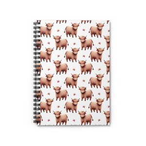 Niedliches Kuh-Spiralnotizbuch - Perfekt für die Schule oder Journaling, Tierliebhaber Geschenk, Schreibjournal, Bauernhausdekor, Schulanfang