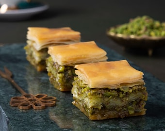 Gluten Free Turkish Baklava – Pistachio or Walnut | Celiac Friendly | Handmade in Istanbul