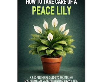 How To Take Care Of A Peace Lily . A Professional Guide to Mastering Spathiphyllum Care, Preventing Brown Tips, Achieving Year-Round Blooms.