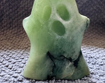 Ghost Crystal Carving: Spooky Season Halloween Decor