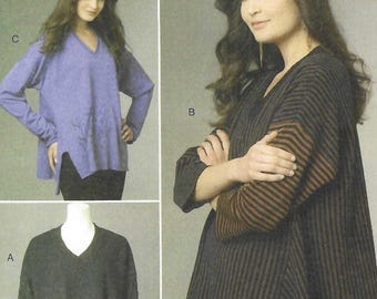 Katherine Tilton Relaxed Fit Top Sewing Pattern Vogue 8690 Plus Size L-XL B38-44 Uncut FF