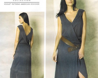 Donna Karan Sewing Pattern Vogue 1489 Wrap Dress Sewing Pattern Size 4–10 Uncut FF
