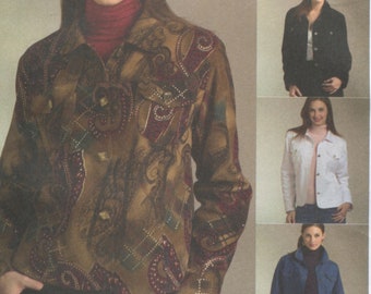 McCall's 5191 Jean Jacket Denim Casual Palmer Pletsch Original Sewing Pattern Sizes 16-22 B38-44 Uncut