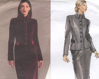 Vogue 2938 Claude Montana Skirt Jacket Blazer Suit Paris Original Sewing Pattern Size 14-18 B36-40 Uncut