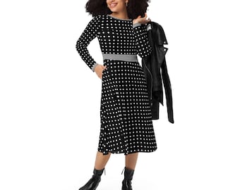 navy blue dress for baby girl Madden NYC Women's Asymmetrical Midi Dress, Sizes XXS-XXL main image 1