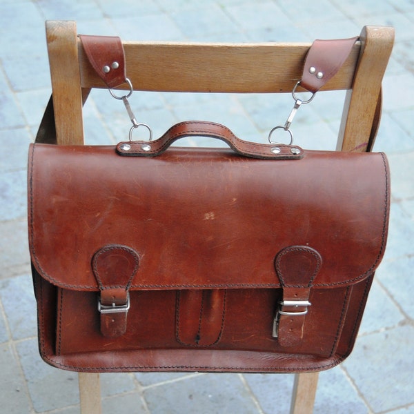 Leather Satchel Etsy