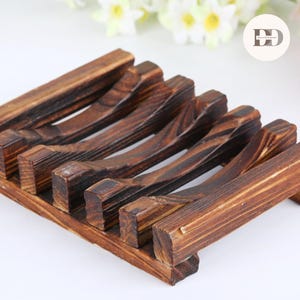 Bamboo Soap Dish / Soap Holder / Bathroom Washroom Tools / Wooden Bathroom Soap Rack / Wooden Soap Holder