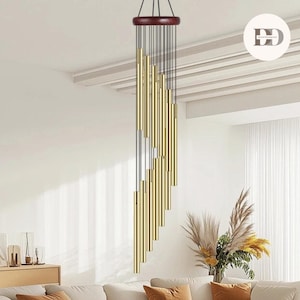 2-Tube Aluminum Wind Chime / Calming Garden Melody / Housewarming Gift Under 30 Dollars