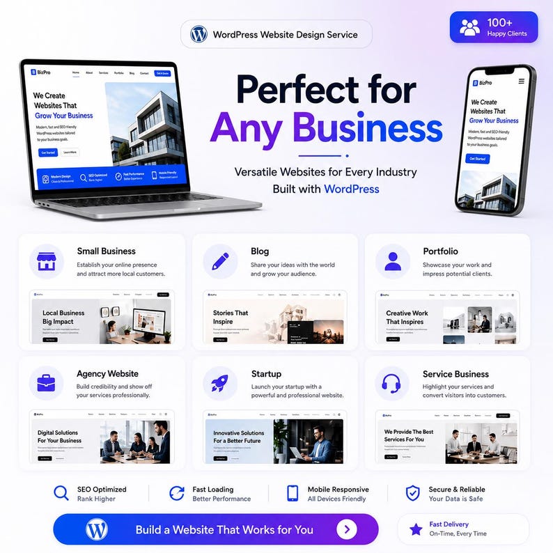 WordPress webbdesign | WordPress webbutvecklare | Företagswebbdesign | SEO-vänlig responsiv webbplats | Elementor-expert bild 7