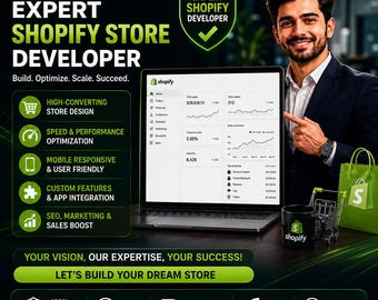 Shopify Expert Anpassad Butiksdesign | Varumärkesbaserad E-handelskonfiguration
